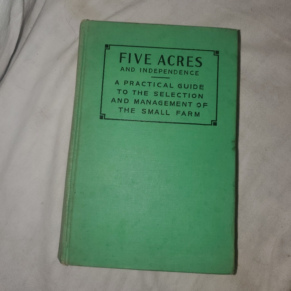 Five Acres and Independence Book